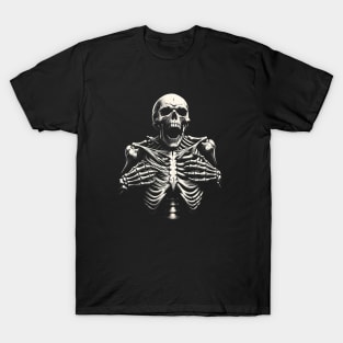 Vintage 90s Skeleton Ripping Rib Cage T-Shirt - Edgy Gothic Tee T-Shirt